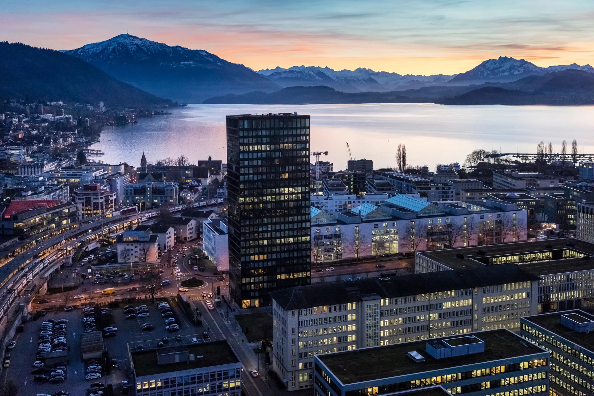Zug Sunset Background